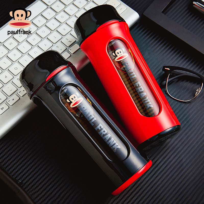 大嘴猴玻璃可爱杯创意男女学生夏天水杯潮流双层隔热少女便携杯子