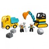 LEGO 樂高 Duplo得寶系列 10931 翻斗車和挖掘車套裝