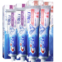 Crest 佳潔士 3D炫白牙膏2+2組合裝美白牙膏去黃含氟防蛀薄荷清新口氣共680g