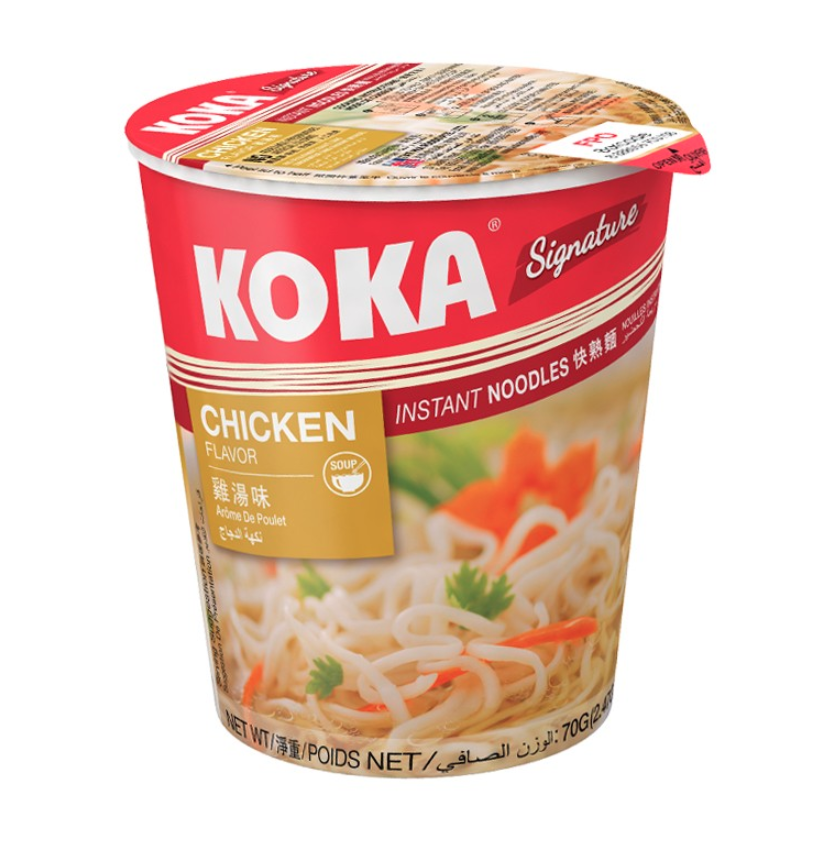 KOKA 可口 新加坡进口方便面 鸡汤味 70g*6杯