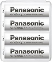 eneloop 愛樂普 Panasonic 松下電器 ENELOOP AA 可充電電池，4 個裝，標準型號，BK-3MCC/4SA