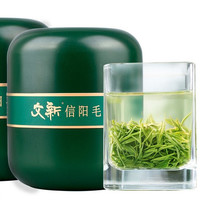WenXin Tea 文新 绿茶小绿罐信阳毛尖特级100g2024年明前罐装新茶上市