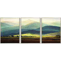 MONADIY 大卫《巨人山》三幅组合 40x60cm 油画布 拉丝银框