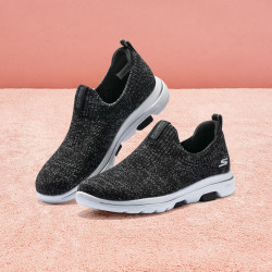skechers斯凯奇女鞋子运动休闲鞋女一脚蹬懒人鞋健步鞋可机洗春