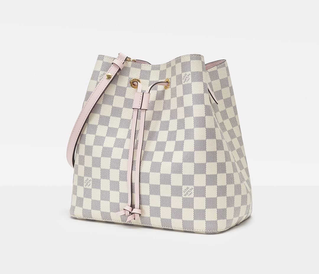 Louis Vuitton 白色棋盘格 NÉONOÉ 手袋