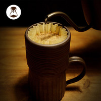 泰摩 无缺随行咖啡滤杯 蛋糕型陶瓷四孔滤杯漏斗 手冲便携咖啡壶