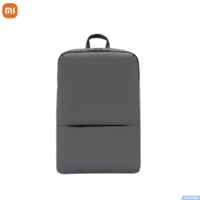 Xiaomi 小米 MI）經典商務雙肩包簡約筆記本電腦背包男女學生書包雙肩背包深灰色