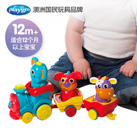 playgro 派高乐 婴幼儿益智趣味动物小火车带音乐可拆分拼接儿童启蒙玩具
