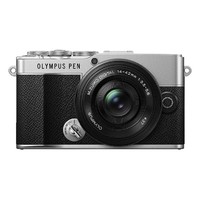 OLYMPUS 奧林巴斯 PEN E-P7 M4/3畫幅 微單相機 黑銀色 14-42mm F3.5 變焦鏡頭 單頭套機