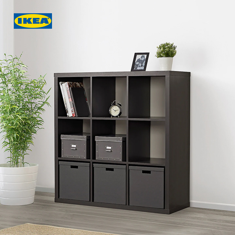 IKEA宜家KALLAX卡莱克开放储物9格柜书柜展示柜可搭配抽屉门板