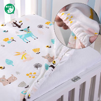 乖貝比 嬰兒床上用品嬰兒床笠棉防水嬰兒床單兒童隔尿透氣寶寶床罩