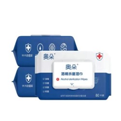 aozzo奥朵75酒精湿巾80抽3包