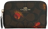 COACH 蔻驰 标志性帆布拉链硬币包,流行花卉图案