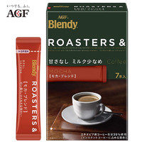 Wake-up AGF Blendy ROASTERS 摩卡无砂糖少奶 速溶咖啡 7袋