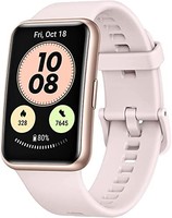 HUAWEI 華為 WATCH FIT 新智能手表,1.64 英寸生動的 AMOLED 顯示屏,,30 個月保修,櫻花 粉紅色
