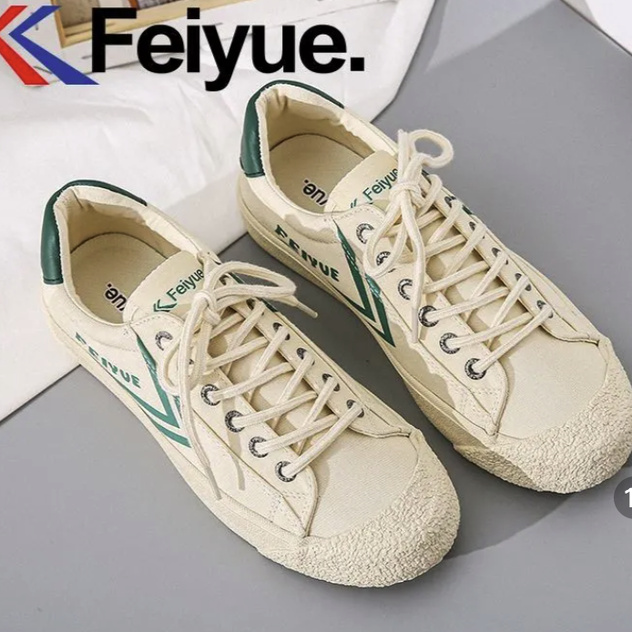 Feiyue. 飞跃 Feiyue/飞跃官方正品帆布鞋女2021秋季新款韩版板鞋百搭休闲鞋男