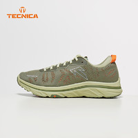 TECNICA 泰尼卡 男款马拉松轻量透气日常路跑鞋ZEBRA斑马 油绿/树青 41.5(UK7.5)