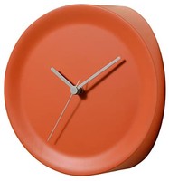 ALESSI 阿莱西 闹钟，热塑性树脂，橙色，21 x 21厘米