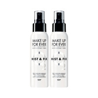 黑卡会员：MAKE UP FOR EVER 定妆喷雾 100ml*2