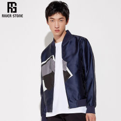 rs品牌男装 特惠男士棒球服春秋新款修身显瘦青年夹克短款外套潮