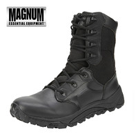 Magnum 馬格南 英國馬格南MAGNUM 馬赫2 8.0黑色高幫軍迷戰術靴MACH作戰訓練靴子