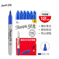 Sharpie 銳意 單頭馬克筆 藍色 12支裝