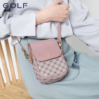 GOLF 高爾夫 斜挎包女時尚女士包包手機包潮流大容量印花單肩斜挎包