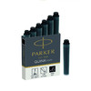 PARKER 派克 鋼筆墨水替換芯精裝一次性墨膽6支裝彩色6色可選黑色