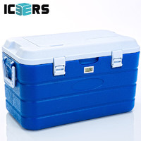 ICERS 艾森斯 PU保溫箱40L藥品醫用冷藏箱車載戶外車載釣魚保冷箱 配背帶溫度顯示 附10冰袋