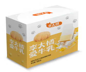 李大橘 浓香牛乳芝士冰淇淋雪糕 70g*6支