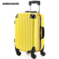 Ambassador 大使 箱包登机箱铝框拉杆箱 小行李箱男女旅行箱万向轮18寸