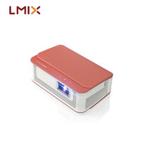 L-mix KT1 投影仪 家用投影仪 投影机 便携迷你投影机  兼容1080P高清（橙色）