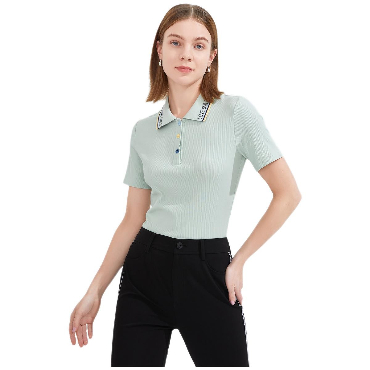 Juzui 玖姿 女士短袖POLO衫 JWBX80332181