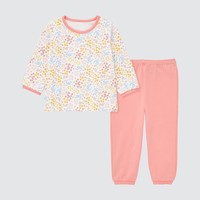 UNIQLO 優衣庫 嬰兒/幼兒/寶寶 睡衣(長袖 SGS嬰幼兒生態衣 家居套裝 空調服) 444736