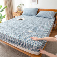 IVYKKI 艾维 全棉水洗棉床笠简约日式床罩防滑隔脏床垫固定床垫套床笠单件