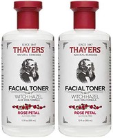 THAYERS 金缕梅 玫瑰花瓣金缕梅芦荟汁 - 12 盎司 12 Oz (Pack of 2)