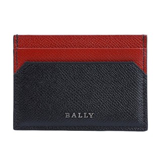 BALLY 巴利 男士BHAR.ES红黑拼色卡片夹卡包 6238801