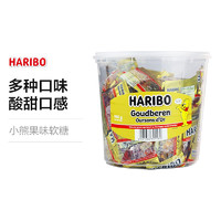 移动专享：HARIBO 哈瑞宝 德国进口 Haribo 哈瑞宝 金熊水果软糖 罐装 980g 独立小包装