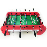 足球桌 桌上足球桌儿童用桌面足球台成人桌式足球机玩具台式游戏台 小号6杆红色