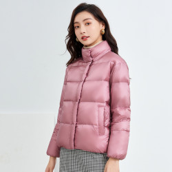 bengen冰洁羽绒服女冬时尚休闲短款小个子面包服保暖羽绒外套