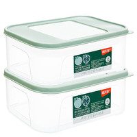 Citylong 禧天龍 抗菌保鮮盒食品級冰箱收納盒水果盒便攜食品收納盒冰箱冷凍盒子 1.8L*2個裝