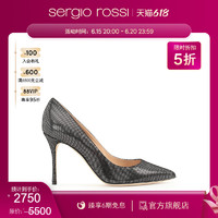 sergio rossi 女鞋Godiva系列尖头高跟鞋