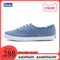 KedsS/S 女鞋 系带低帮百搭耐看活力秀气帆布鞋休闲鞋 WF65871 40 浅蓝色