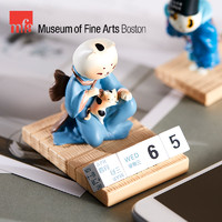 mfa美术博物馆 MFA波士顿美术博物馆三花猫手机支架台历猫咪小摆件生日轻奢礼物
