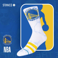 STANCE 斯坦斯 NBA吸湿排汗勇士队logo中筒耐磨透气篮球运动袜子男女士A556C21WAR 蓝色 M