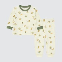 UNIQLO 優衣庫 嬰兒/幼兒/寶寶 睡衣(長袖 SGS嬰幼兒生態衣 家居套裝 空調服) 444734