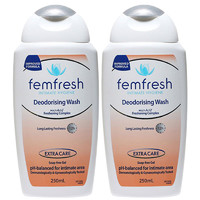 femfresh 芳芯 [2瓶裝]澳洲femfresh 女性私處洗液 護理液 淡化異味 250ml(百合味)新舊英版澳版隨機