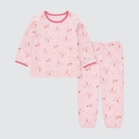 UNIQLO 優衣庫 嬰兒/幼兒/寶寶 睡衣(長袖 SGS嬰幼兒生態衣 家居套裝 空調服) 444737