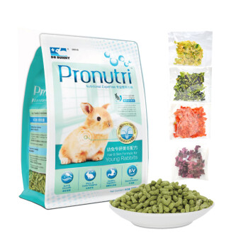 DR BUNNY兔博士兔粮膨化幼兔粮食成兔粮草专研美毛配方专业兔粮宠物兔 兔子饲料赛哲宠物 成兔粮3.6公斤