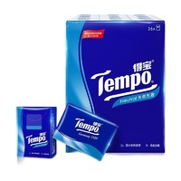 Tempo 得寶 紙巾7片36小包迷你天然無香手帕紙4層面巾紙餐巾紙